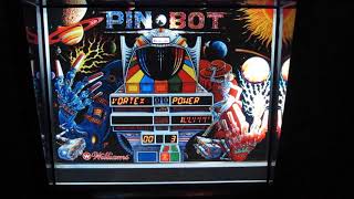 PinBot pinbot Williams 1986 visual pinball b2s directb2s Backglass translite by Blacksad [upl. by Oniotna256]