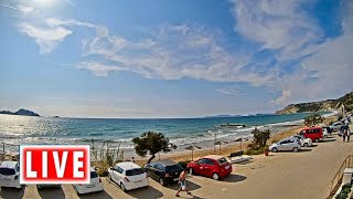 Arillas Corfu LIVE Webcam Corfu Greece [upl. by Ennovad]