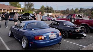 PAINTING A OEM SPOILER FOR MY MIATA  SMALL CAR MEET [upl. by Elliven]