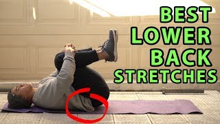 11 Best Lower Back Stretches For Pain amp Stiffness [upl. by Ahteral]