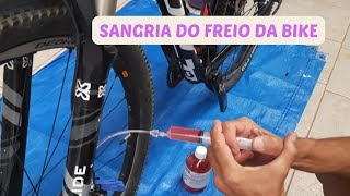 COMO FAZER A SANGRIA DO FREIO HIDRAULICO DA BIKE A Sol ficou sem o freio dianteiro sangrarfreio [upl. by Laurentia]