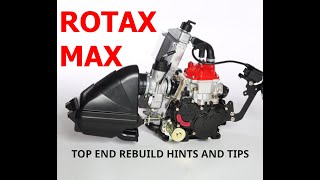 Rotax Max kart engine top end rebuild  assembly [upl. by Aicak]