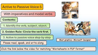 Active and Passive Voice 5 Imperatives and Modal Verbs [upl. by Graehme]