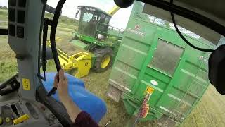 Forage Silage 22  New Holland T7200 POV Tractor Drive 🚜 [upl. by Atnuahc]