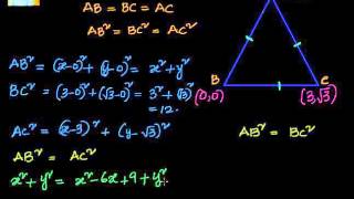 Coordinate Geometry How to find the third vertex of an equilateral triangle [upl. by Bristow]