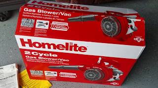 Homelite 2 Cycle Gas BlowerVac [upl. by Nnair]