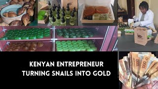 Kenyan Entrepreneur Farming Snails for Food amp Beauty Products [upl. by Safier]