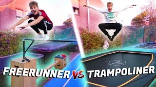 FREERUNNER VS TRAMPOLINER  Whos Better [upl. by Nedrud]