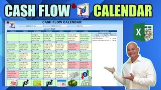 How To Create Your Own Cash Flow Calendar In Excel Full Training amp Free Download [upl. by Ilah]