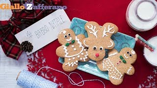 Biscotti di Pan di zenzero Gingerbread  Ricetta in 1 minuto [upl. by Ylerebmik]