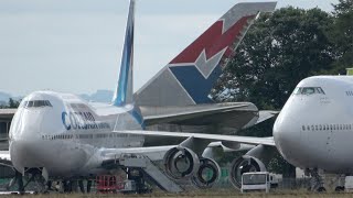 Aircraft Graveyard 747s 737s 757s 727s and more Kemble Cotswolds Airport 7th July 2021 [upl. by Adieno]