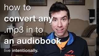 How To Convert Any MP3 In To An Audiobook m4b [upl. by Buine]