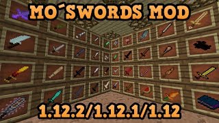 MO´SWORDS MOD 11221121112 Minecraft review en español 2018 [upl. by Oicelem501]