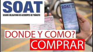 ¿Dónde y como comprar el SOAT  Aseguradoras no venden el SOAT😱 ¿Cómo lo consigo con el descuento [upl. by Sassan834]