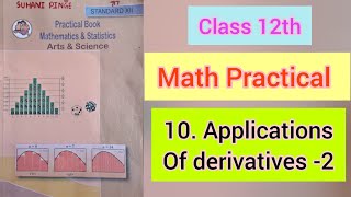 10 Applications of derivatives2 ।। Math practical।। class 12th।।suhanii49 [upl. by Ielerol]