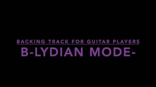 B Lydian Mode Guitar Backing Track Jam Practice for Guitar Rock [upl. by Brigham221]