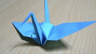 Wie man Kran macht Origami Die Kunst des Papierfaltens [upl. by Natalina]