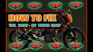 Motorcycle Brake Light Not Working  HOW TO FIX [upl. by Myrtle]