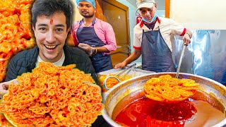 10 Nepali STREET FOODS in Kathmandu CRAZY Spicy Pakora TIP TOP Jeri  Tharu Food in Nepal [upl. by Seira]