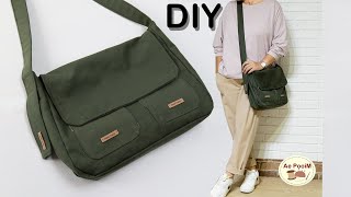 DIY crossbody bag  Unisex bag [upl. by Combs84]