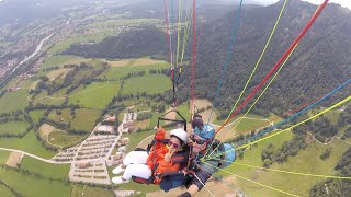 Paragliding  Lenggries Brauneck Bergbahn Munich Germany [upl. by Varrian]