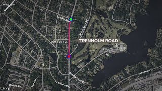 Portion of Trenholm road closed for repair [upl. by Leugim]