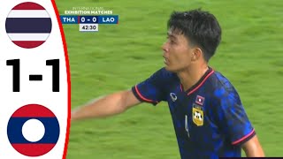 Thailand vs Laos 11 All Goals and Extended Highlights [upl. by Sacksen]