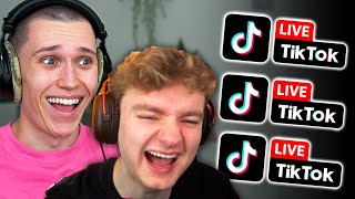 Watching DISTURBING TikTok Lives w TommyInnit [upl. by Brigida]