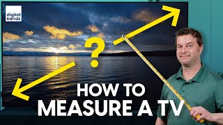 How to measure a TV and what size TV is right for you [upl. by Rotsen]