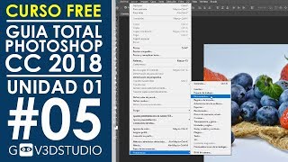 Guía Total Photoshop CC 2018 U0105 Activar Herramientas opciones y herramientas en segundo plano [upl. by Barcellona317]