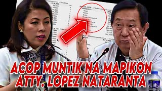 ACOP NATARANTA ANG CHIEF OF STAFF NI VP SARA DUTERTE  MUNTIK NA MAINIS SI ACOP KAY ATTY LOPEZ [upl. by Hcirdla266]