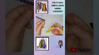 How to attach korker ribbon and ribbon chains to hairbows [upl. by Israeli]