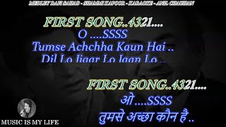 Medley Karaoke Rafi Sahab amp Shammi Kapoor Karaoke With Scrolling Lyrics Eng amp हिंदी [upl. by Bucher]