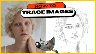 How to Trace Images in GIMP Make Sketches  Line Art [upl. by Menedez90]