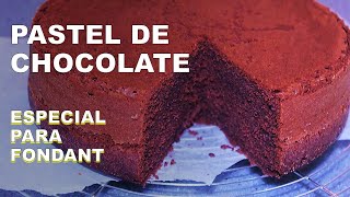 TORTA ALTA DE CHOCOLATE  ESPECIAL PARA CUBRIR CON FONDANT [upl. by Prowel]