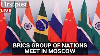 LIVE Representatives of BRICS Group of Nations Meet in Moscow [upl. by Anahgem]