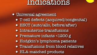 Why Do WeIrradiate Blood [upl. by Yvette]