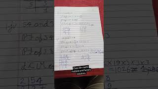 Multiple and factors solutions class vth maths [upl. by Annod679]