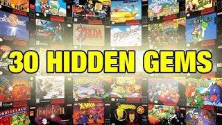 Nintendo SNES  30 Hidden Gems in 5 Minutes [upl. by Artiek]