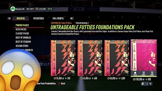 NEW UNTRADEABLES FUTTIES FOUNDATIONS PACK OPENED FIFA 22 ULTIMATE TEAM [upl. by Eydnarb624]