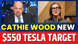 Tesla 550 Target By Cathie Wood Of ARK Invest  Tesla Stock Latest News [upl. by Oicnanev]