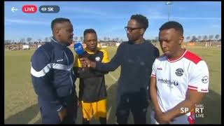 Big Zulu arguing with Dumi MkokstadJAMMIN 2 SOCCER [upl. by Merce]