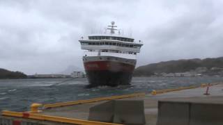 MS Nord Norge go to the Hurtigruten pier in Bodø [upl. by Guglielmo924]