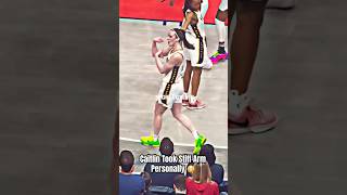 Caitlin Clark takes Nasty Stiff Arm To Mug Personally 😳caitlinclark basketball wnba [upl. by Wendall648]