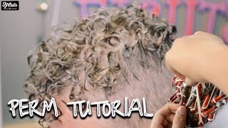 How To Get Curls With Short Hair  Perm Tutorial [upl. by Helprin]