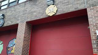 A PIECE OF WTC STEEL SITS OUTSIDE THE FIREHOUSE OF ENGINE 50  LADDER 19 IN THE BRONX AS A MEMORIAL [upl. by Wanda]