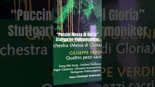 Puccini Messa di Gloria with Stuttgarter Philharmoniker CD 💿 Recording [upl. by Ardnwahsal]