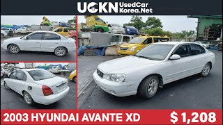 2003 Hyundai Avante XD   1208 Used Car Korea Network [upl. by Puttergill]