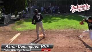 AARON DOMINGUEZ PROSPECT VIDEO RHP CHINO HILLS HIGH SCHOOL CLASS OF 2014 [upl. by Notlimah98]