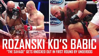 Alen Babic KNOCKED OUT in 1ST ROUND by Rozanski Post Fight Review NO FOOTAGE [upl. by Larrisa]